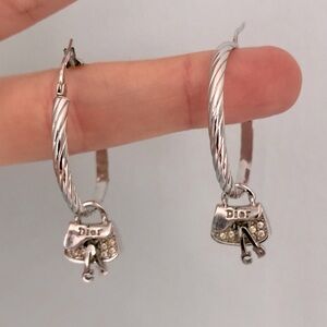 Vintage Dior Saddle Bag Earrings